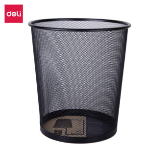 Round Mesh Paper waster Basket (Black)